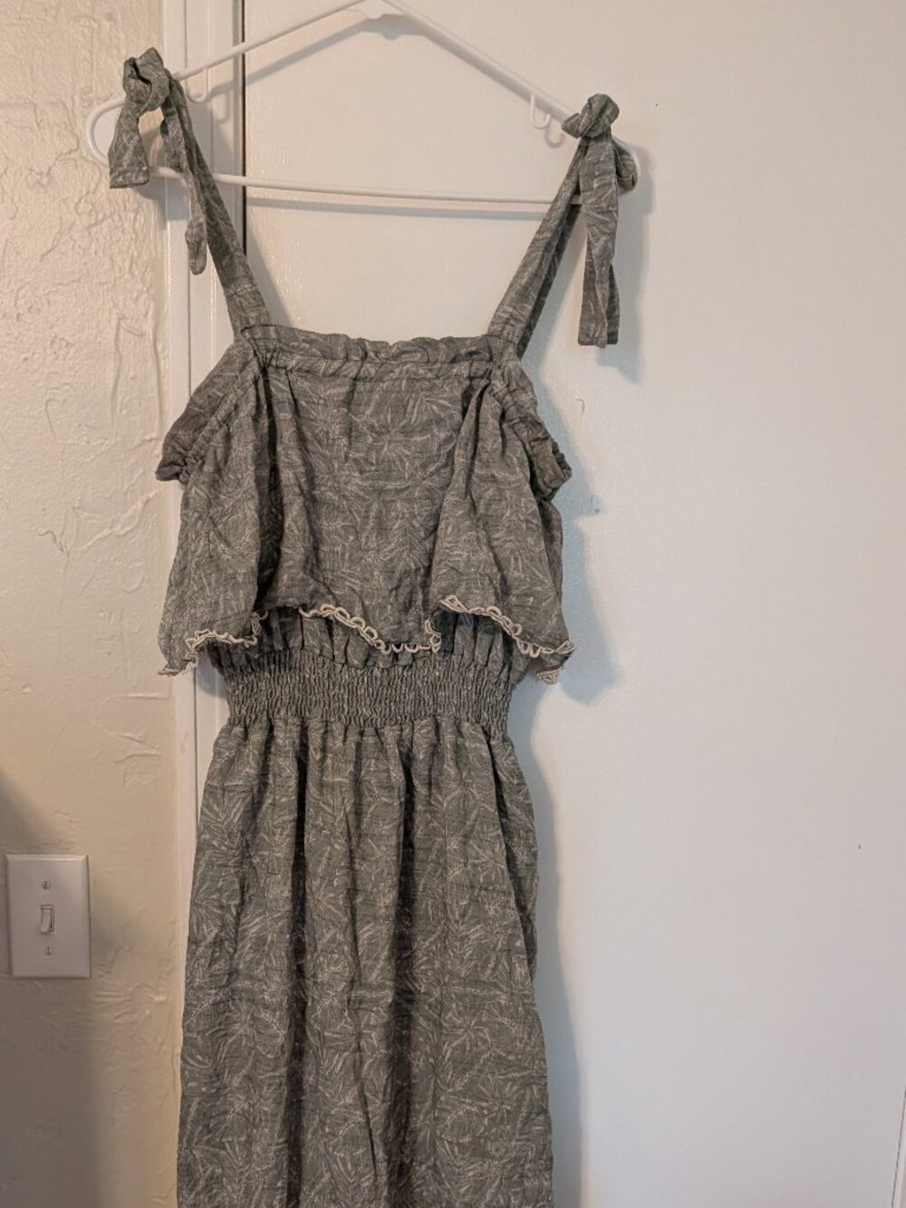 Mid length green dress